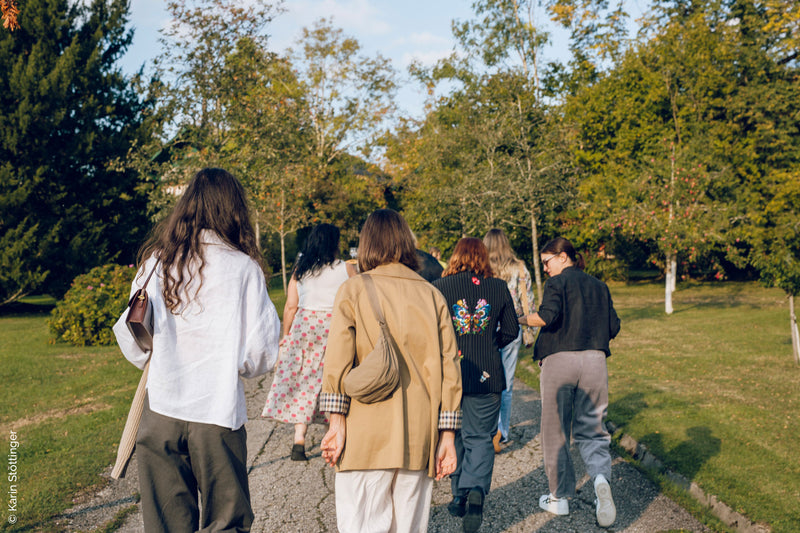 Sarmakinas beim Female Chefs Table am Attersee: Spaziergang durch den Park