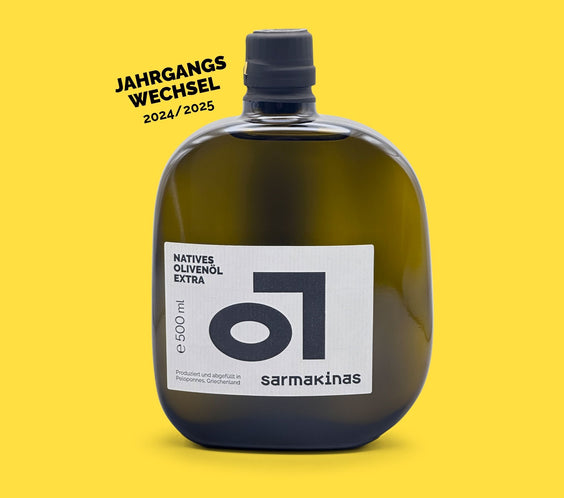 Sarmakinas Flaschenfoto 500 ml Jahrgangswechsel 2026