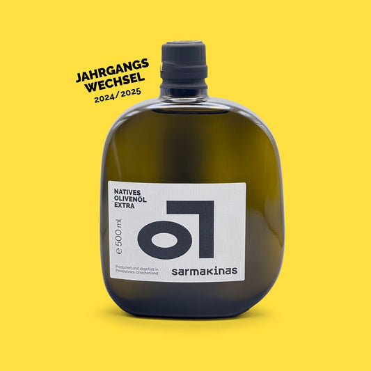 Sarmakinas Flaschenfoto 500 ml Jahrgangswechsel 2026